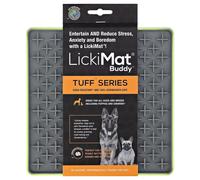 LickiMat Buddy Tuf Vert Gamelle pour Chien Tapis de Fourrage 20x20cm Leckerlis