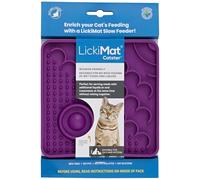 LickiMat Catster Tapis de nourriture pour chat - Mangeoire lente avec micro plat pour plus d'hydratation - Parfait pour la nourriture, les friandises, le yaourt et le soulagement de l'anxiété pour