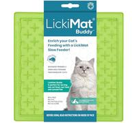 LickiMat Classic Buddy Tapis à lécher pour chat avec alimentation lente Idéal pour la nourriture, les friandises, le yaourt ou le beurre de cacahuète. Alternative amusante à un bol ou un plat à