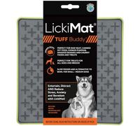 LickiMat Buddy Tuf Vert Gamelle pour Chien Tapis de Fourrage 20x20cm Leckerlis