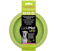 LickiMat UFO Vert 18x3,5 CM Avec 7 Ventouses pour Chiens & , Caoutchouc Naturel