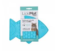 LickiMat Felix - Tapis à lécher en caoutchouc naturel pour chats - turquoise