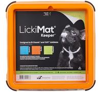 LICKIMAT Keeper Support de tapis anti-fuite pour intérieur - Couleur : orange
