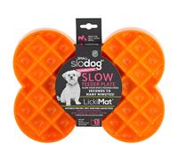 LickiMat Mini- Slodog Orange, Anti-schling-napf pour Chiens, 25x19 CM,