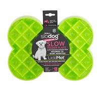 LickiMat Mini- Slodog Vert 25x19 CM Anti-schling-napf pour Chiens,