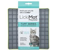 LickiMat Playdate Tuf Chat Vert 20x20cm Tapis de Fourrage pour