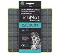 LickiMat Playdate Tuf Tapis de Fourrage Vert 20x20 CM pour Chiens, Stressfreies