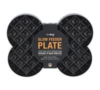 LickiMat Slodog Noir Anti-schling-napf 35x26cm pour Chiens, Four