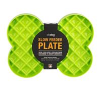 LickiMat Slodog Vert Anti-schling-napf 35x26 CM pour Chiens, Gefriergeeignet