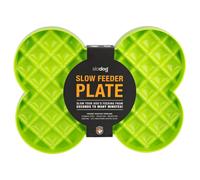 LickiMat Slodog Vert Anti-schling-napf 35x26 CM pour Chiens, Gefriergeeignet