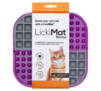 LickiMat Slomo Tapis à lécher pour chat avec alimentation lente Idéal pour la nourriture, les friandises, le yaourt ou le beurre d'arachide Alternative amusante à une gamelle ou un plat à alimentation
