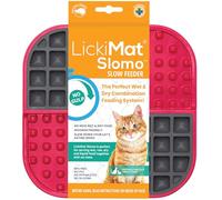 LickiMat Slomo Tapis à lécher pour chat avec alimentation lente Idéal pour la nourriture, les friandises, le yaourt ou le beurre d'arachide Alternative amusante à une gamelle ou un plat à alimentation