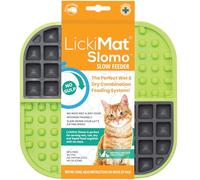 LickiMat Slomo Tapis à lécher pour chat avec alimentation lente Idéal pour la nourriture, les friandises, le yaourt ou le beurre d'arachide Alternative amusante à une gamelle ou un plat à alimentation