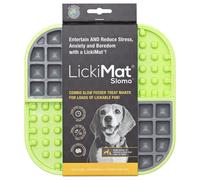 LickiMat Slomo Vert Tapis de Fourrage 20x20 CM pour Chiens - Anti-stress