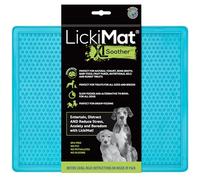 LICKIMAT Soother Tapis de Fuite pour Chien en 2 Tailles et différentes Couleurs, Couleur Turquoise, Taille L : 30,5 x 25,5 cm