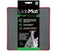 LICKIMAT Soother Tuff - 20 x 20 cm en différentes couleurs - Couleur : rouge Taille S - 20 x 20 cm
