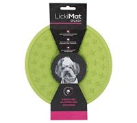 LickiMat Splash Vert Clair 20Cm Bol En Caoutchouc Pour Chiens Bain Nourriture