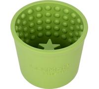 LICKIMAT - Yoggie Pot Gamelle Anti-Glouton pour Chien - Bol Caoutchouc Alimentation Lente, Réduit l'Anxiété et l'Ennui - pour Croquettes, Pâtée, Eau - Vert