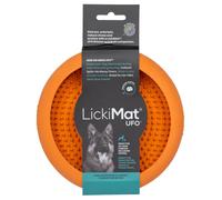 LickiMat UFO Orange Pour Chiens - Ventouses, 100% Caoutchouc Naturel, 18 Cm