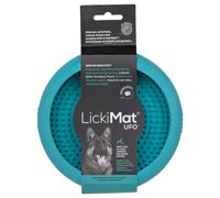LickiMat UFO Turquoise 18x3.5 CM pour Chiens De 7 Ventouses & Caoutchouc Naturel