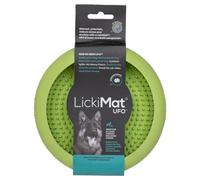 LickiMat UFO Vert 18x3,5 CM Avec 7 Ventouses pour Chiens & , Caoutchouc Naturel