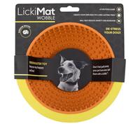 LickiMat Wobble Orange 16cm Gummischüssel pour Chiens Gefrierschrankfest