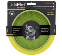 LickiMat Wobble Vert Clair Bol Pour Chiens 16 Cm Lavable Au Lave-Vaisselle