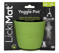 LICKIMAT - Yoggie Pot Gamelle Anti-Glouton pour Chien - Bol Caoutchouc Alimentation Lente, Réduit l'Anxiété et l'Ennui - pour Croquettes, Pâtée, Eau - Vert