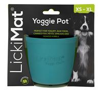 LickiMat Yoggie Pot Turquoise 9,5 CM - Contenants Alimentaires pour Chiens,