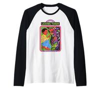Licking Toads Psychedelic Sarcastic Retro Funny Adult Humor Manche Raglan