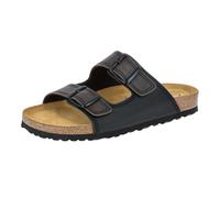 Lico Homme Bioline Man Pantoletten, Schwarz Braun Soft, 45 EU