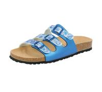 Lico Femme Bioline Flower Mules, Bleu (Blau/Weiss Blau/Weiss), 38 EU