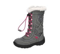 Lico Cathrin Bottes de Neige, Gris (Grau/Pink Grau/Pink), 30 EU