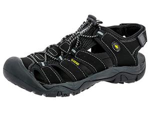Lico 400076 homme Sandales Bout fermé, Noir (Schwarz Schwarz), 42 EU