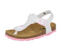 Lico bébé Fille Bioline Starprint Mules, Blanc (Weiss/Rosa Weiss/Rosa), 35 EU