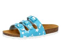 Lico Bioline Star Mules, Turquoise et Blanc, 35 EU