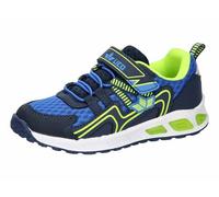 Lico Blinky Boy Chaussures Clignotantes pour garçon Bleu/Marine/Citron Taille 35 EU, Bleu Marine Lemon, 35 EU
