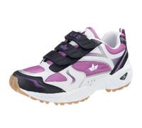 Lico Bob V 360226, Chaussures de sports d'intérieur fille, Blanc (Weiss/lila/marine), 36 EU