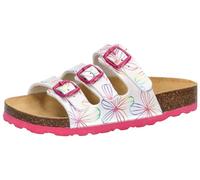 Lico Chaussons Bioline Flower Kids pour Fille, Blanc Multicolore, 41 EU