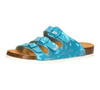 Lico Femme Bioline Leave Pantoufles, Turquoise/argenté, 38 EU