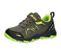Lico Chaussures de Course Cross Unisexes pour Enfant, Olive/Citron, 29 EU