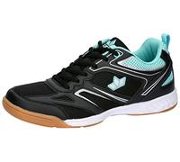 Lico Chaussures de Sport d'intérieur Unisexes, Noir, Turquoise, argenté, 42 EU