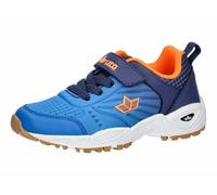 Lico Chaussures de Sport en Salle Refugio Vs Unisexes pour Enfant, Bleu Marine, Orange, 38 EU