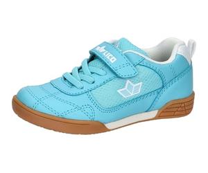 Lico Chaussures de Sport pour Enfant en Cuir synthétique Bleu Turquoise avec Fermeture pour Les Sports Scolaires Bleu/Blanc, Turquoise et Blanc, 25 EU