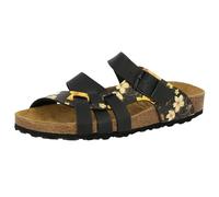 Lico Femme Bioline Flora Mules, Noir (Schwarz/Gelb Schwarz/Gelb), 40 EU