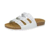 Lico Femme Bioline Flower Mules, Blanc (Weiss/Silber Weiss/Silber), 36 EU