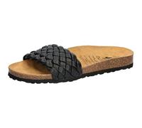 Lico Femme Bioline Plait Pantoufles, Noir, 38 EU
