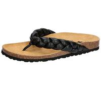 Lico Femme Bioline Trenza Pantoufles, Noir, 36 EU