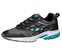 Lico Femme Pelias Chaussure de Course sur Route, Gris/Noir/Turquoise, 38 EU