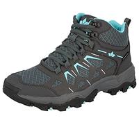 Lico Femme Sierra High Chaussure de Course Tout Terrain, Anthracite/Turquoise, 44 EU